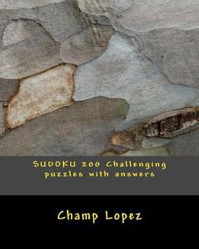 Paperback SUDOKU 200 Challenging puzzles with answers Book
