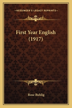 Paperback First Year English (1917) Book