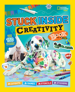 Paperback Stuck Inside Creativity Book: Cutouts, Games, Stencils, Stickers Book