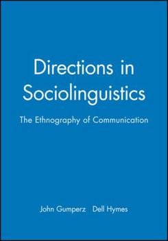 Paperback Directions in Sociolinguistics Book