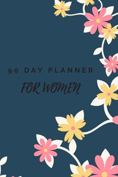 Paperback 90 Day Planner for Women: New Habit Tracker Book