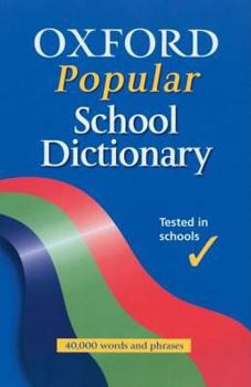 Hardcover Oxford Popular School Dictionary - Export (School Edition) Book