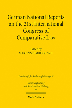Paperback German National Reports on the 21st International Congress of Comparative Law Book
