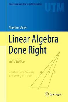 Hardcover Linear Algebra Done Right Book