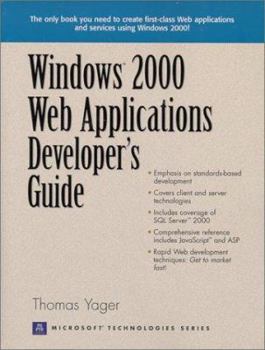 Paperback Windows 2000 Web Applications Developer's Guide Book