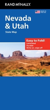 Loose Leaf Rand McNally Easy to Fold: Nevada & Utah State Laminated Map Book