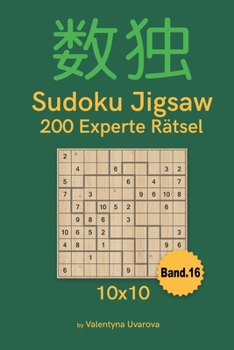 Paperback Sudoku Jigsaw: 200 Experte Rätsel 10x10 band. 16 [German] Book