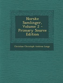 Paperback Norske Samlinger, Volume 2 - Primary Source Edition [Norwegian] Book