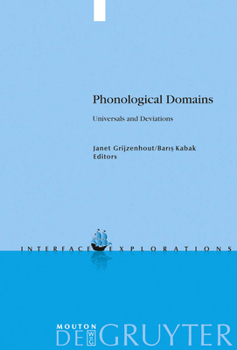 Hardcover Phonological Domains: Universals and Deviations Book