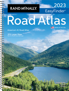 Spiral-bound Rand McNally 2023 Easyfinder(r) Midsize Road Atlas Book
