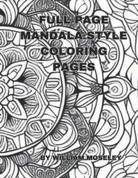 Paperback Full Mandala Style Pages Book