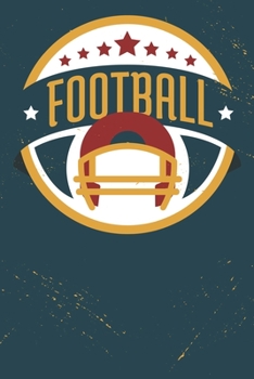 Paperback Football: Meal Planner Journal (6x9 Inches) with 120 Pages Book