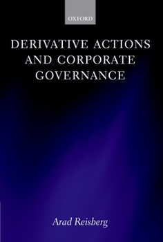 Hardcover Derivative Actions and Corporate Governance Book