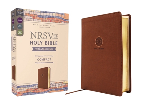 Imitation Leather Nrsvue, Holy Bible with Apocrypha, Compact, Leathersoft, Brown, Comfort Print Book