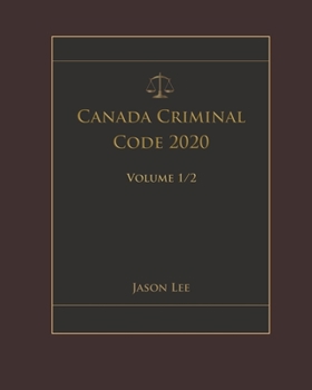 Paperback Canada Criminal Code 2020 Volume 1/2 Book