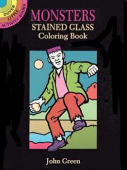 Paperback Monsters Stained Glass Coloring Book
