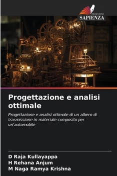 Paperback Progettazione e analisi ottimale [Italian] Book