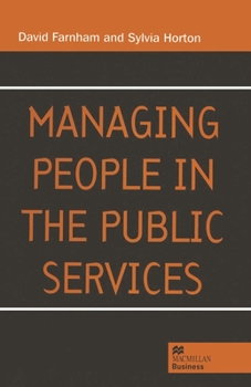 Paperback Managing People in the Public Services Book