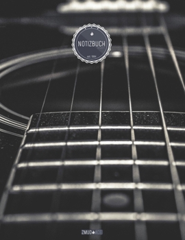 ZMUDACE Notizbuch Liniert: in DIN A4 Softcover | "ZL004 Gitarre" |156 leere linierte Seiten mit persönlichem Register + Seitenzahlen | Zeichenbuch, ... zum Selbstgestalten (German Edition)