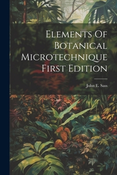 Paperback Elements Of Botanical MicrotechniqueFirst Edition Book