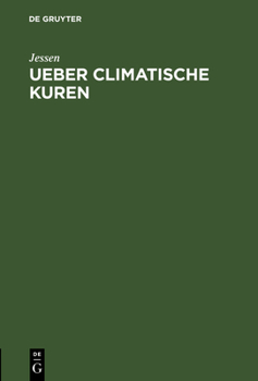 Hardcover Ueber climatische Kuren [German] Book