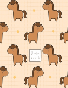 Notebook: Little horse Notebook for Girls and Lined pages, Extra large (8.5 x 11) inches, 110 pages, White paper (Notebook and journal)