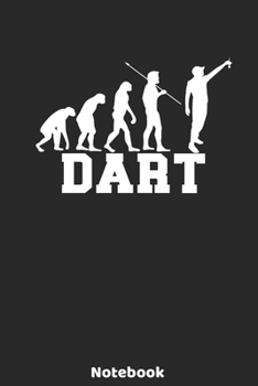 Paperback Dart Notebook: 6'x9' 120 Dot Grid Pages - Dart Evolution Player Journal - Christmas Present or Birthday Gift Idea for Dart Fans and L Book