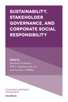 Hardcover Sustainability, Stakeholder Governance, and Corporate Social Responsibility Book