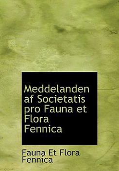 Meddelanden af Societatis pro Fauna et Flora Fennica