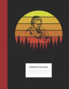 Composition Book: Knitting 200 Wide Ruled Lined Pages Retro Vintage Sunset Classic Notebook, Writing Pad & Practice Journal | Assignments, Class ... Organizer, Homeschool, College & University