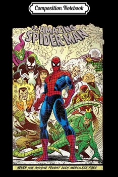 Paperback Composition Notebook: Marvel The Amazing Spider-Man Comic Journal/Notebook Blank Lined Ruled 6x9 100 Pages Book