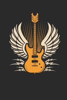 Paperback Guitar Wings: Guitars Notebook, Dotted Bullet (6" x 9" - 120 pages) Musical Instruments Themed Notebook for Daily Journal, Diary, an Book