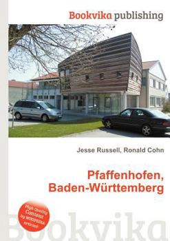 Paperback Pfaffenhofen, Baden-Wurttemberg Book