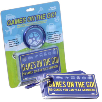 Toy Games on the Go by Continuum Games - Portable Roadtrip Family Games to Challenge and Entertain for 2+ players , Blue Book