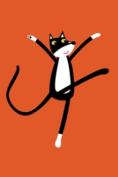 Paperback Weekly Planner: A Week to View Diary and Organiser - Monday Start with Dancing Tuxedo Cat Cover Art Book