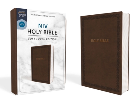 Imitation Leather NIV, Holy Bible, Soft Touch Edition, Imitation Leather, Brown, Comfort Print Book