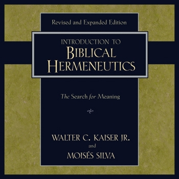Audio CD Introduction to Biblical Hermeneutics: The Search for Meaning Book