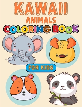 Paperback Kawaii Animals Coloring Book For Kids Book