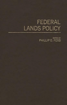 Hardcover Federal Lands Policy Book
