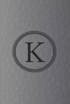 Paperback K: Initial Monogram Letter K College Ruled Notebook. Personalized Medium Lined Journal & Diary for Writing & Note Taking Book