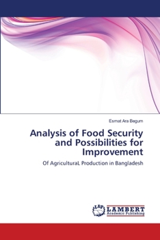 Paperback Analysis of Food Security and Possibilities for Improvement Book