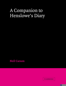 Paperback A Companion to Henslowe's Diary Book