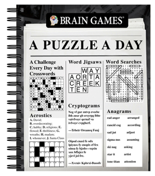 Spiral-bound Brain Games - A Puzzle a Day Book