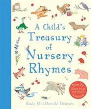 Hardcover Child's Treasury Of Nursery Rhymes Book