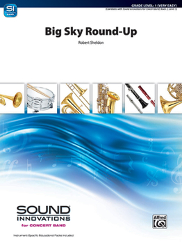 Paperback Big Sky Round-Up: Conductor Score & Parts Book
