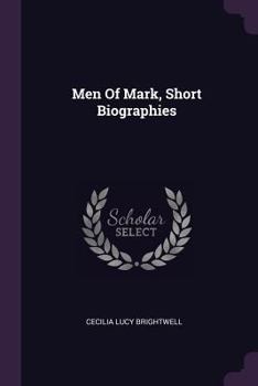 Paperback Men Of Mark, Short Biographies Book