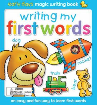 Hardcover Writing My First Words: An easy and fun way to learn first words (Early Days Magic Writing Books) Book