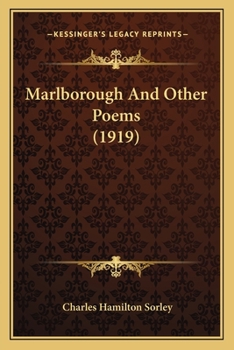 Paperback Marlborough And Other Poems (1919) Book