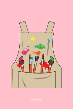 Journal: Dot Grid Journal - Artis Apron Art Brush Cool Easy Halloween Gift - Pink Dotted Diary, Planner, Gratitude, Writing, Travel, Goal, Bullet Notebook