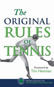 Hardcover The Original Rules of Tennis Book